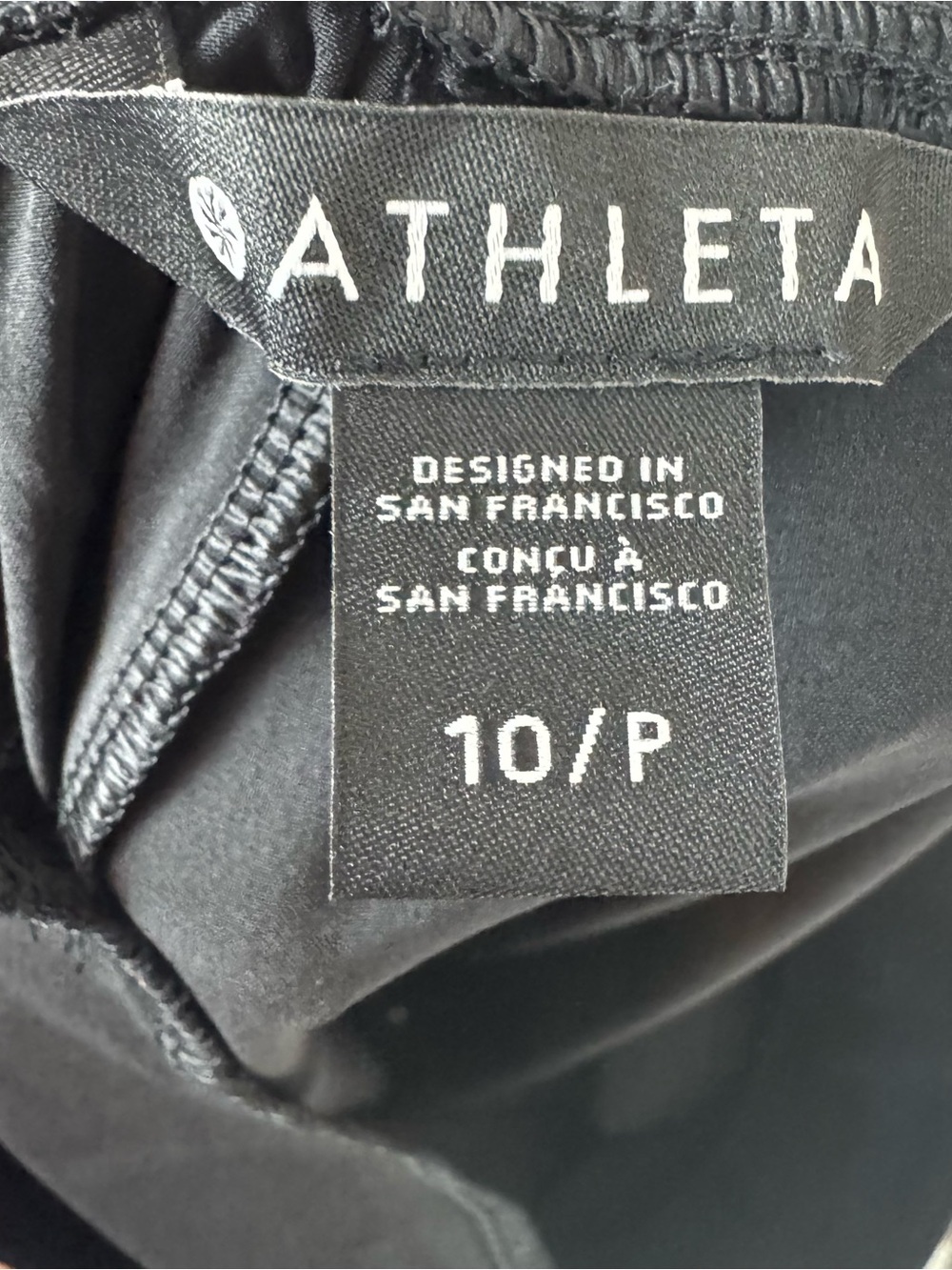 NWT Athleta Women's 10 P Black Brooklyn Jogger Pockets New $99 719517 Stretch - Picture 3 of 10
